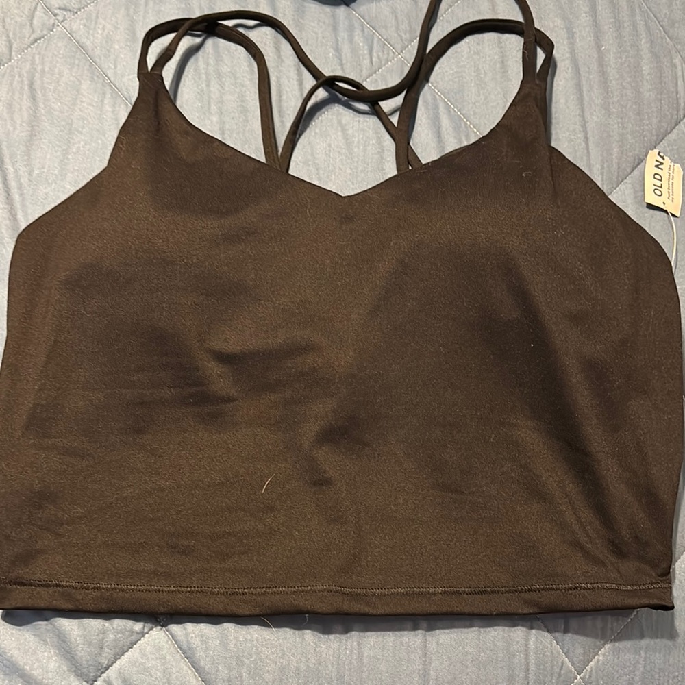 Black Strappy Crop Top